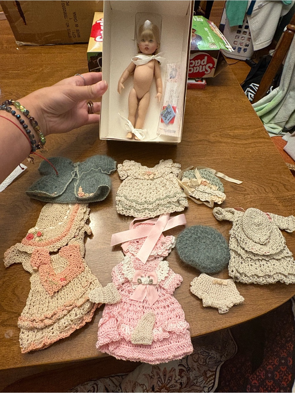 Winter Riley Doll with clothing lot
